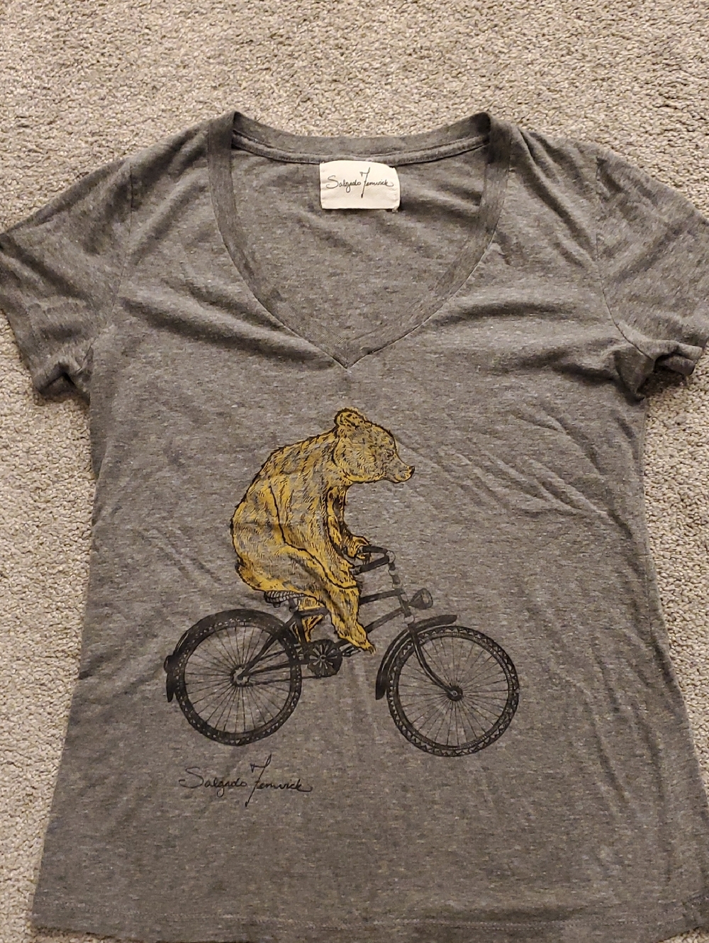 Play on Pooh - tee by Salgado Fenwick super soft vneck ptp 18.5"